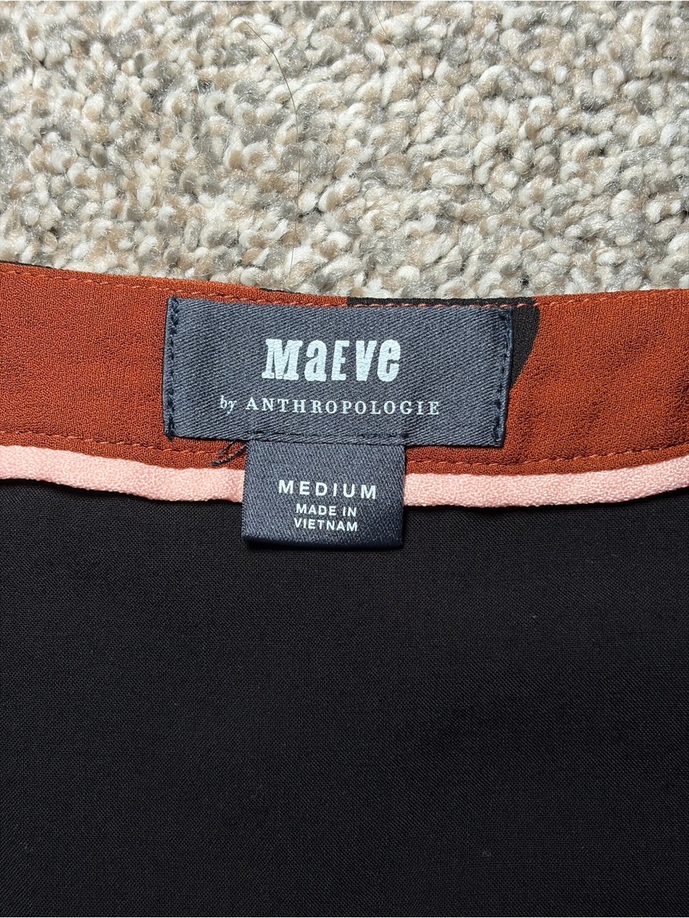 Maeve by Anthropologie Oksana Midi Skirt Orange Black Polka Dot Medium Fall - Picture 7 of 13